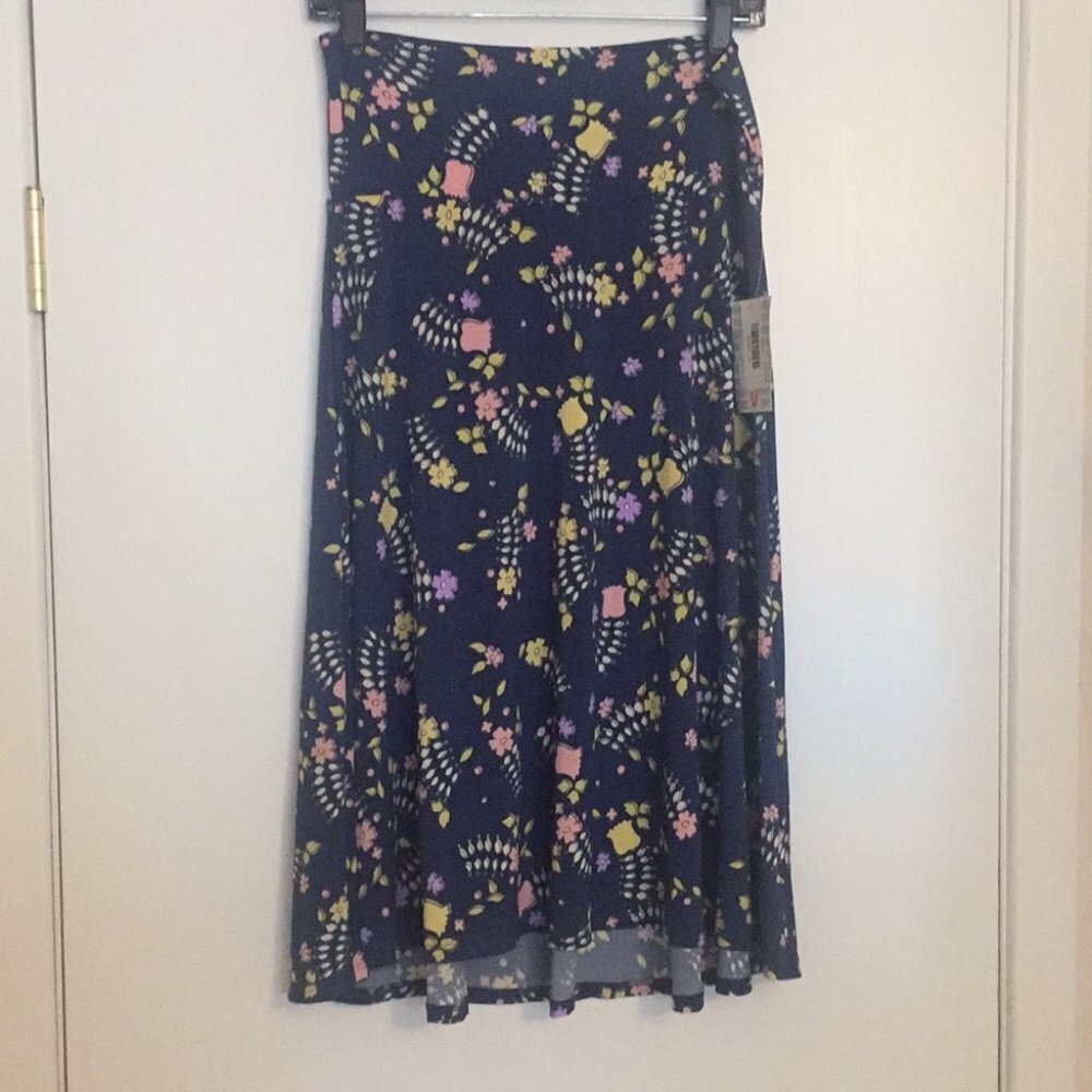 S LuLaRoe Azure‎ Skirt H04 1307